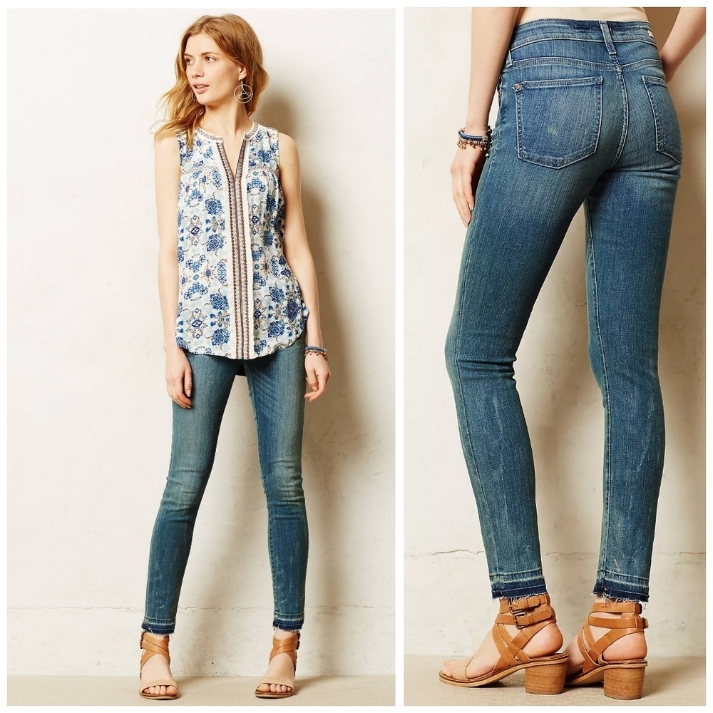 ANTHROPOLOGIE Pilcro stet Raw Hem Jeans 25